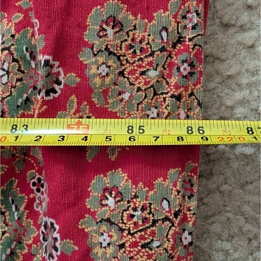 Pottery Barn King Duvet Cover Greta Bhotah Red Paisley Cotton Linen Blend Boho